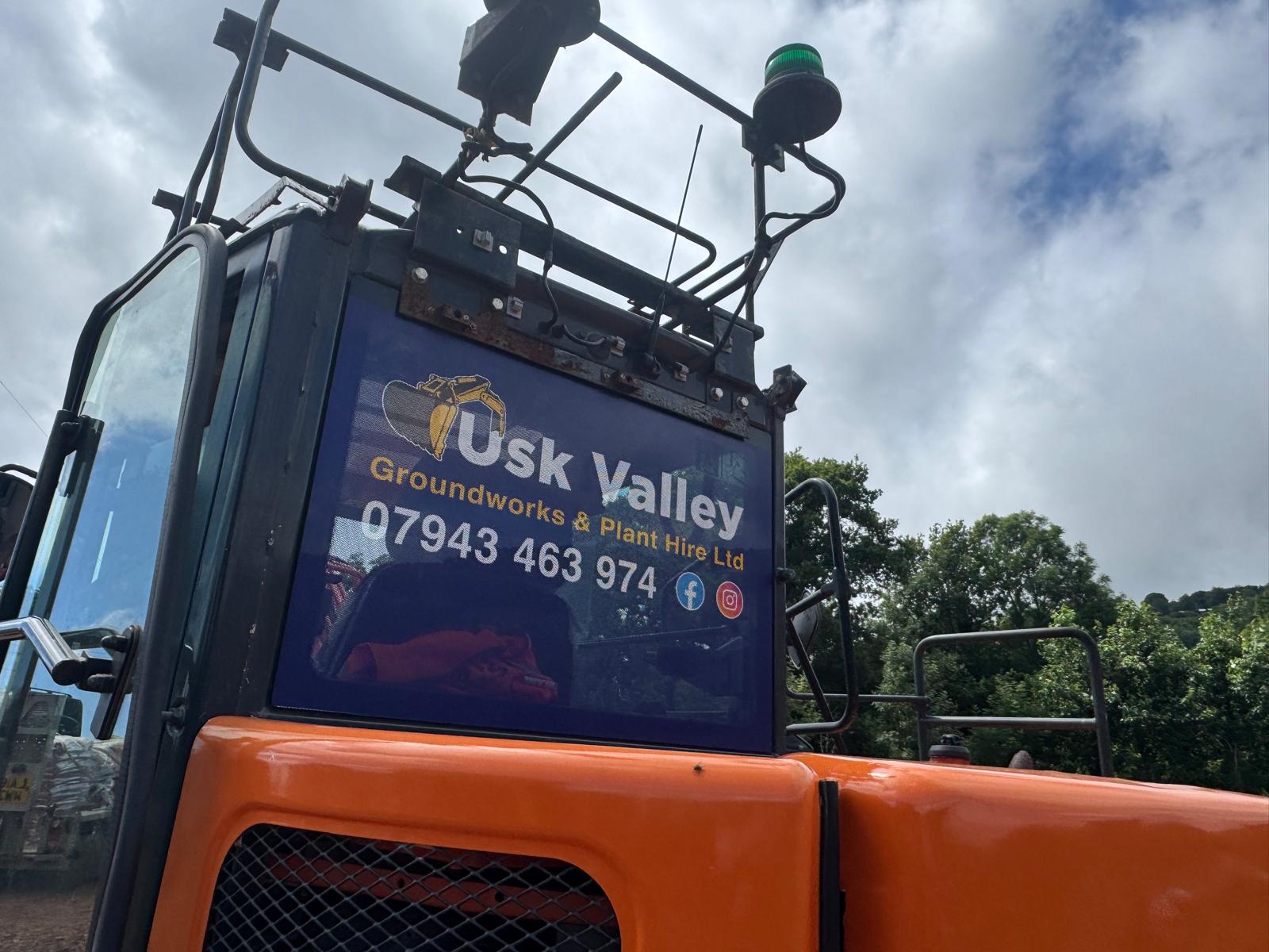 Usk Groundworks Excavator Livery