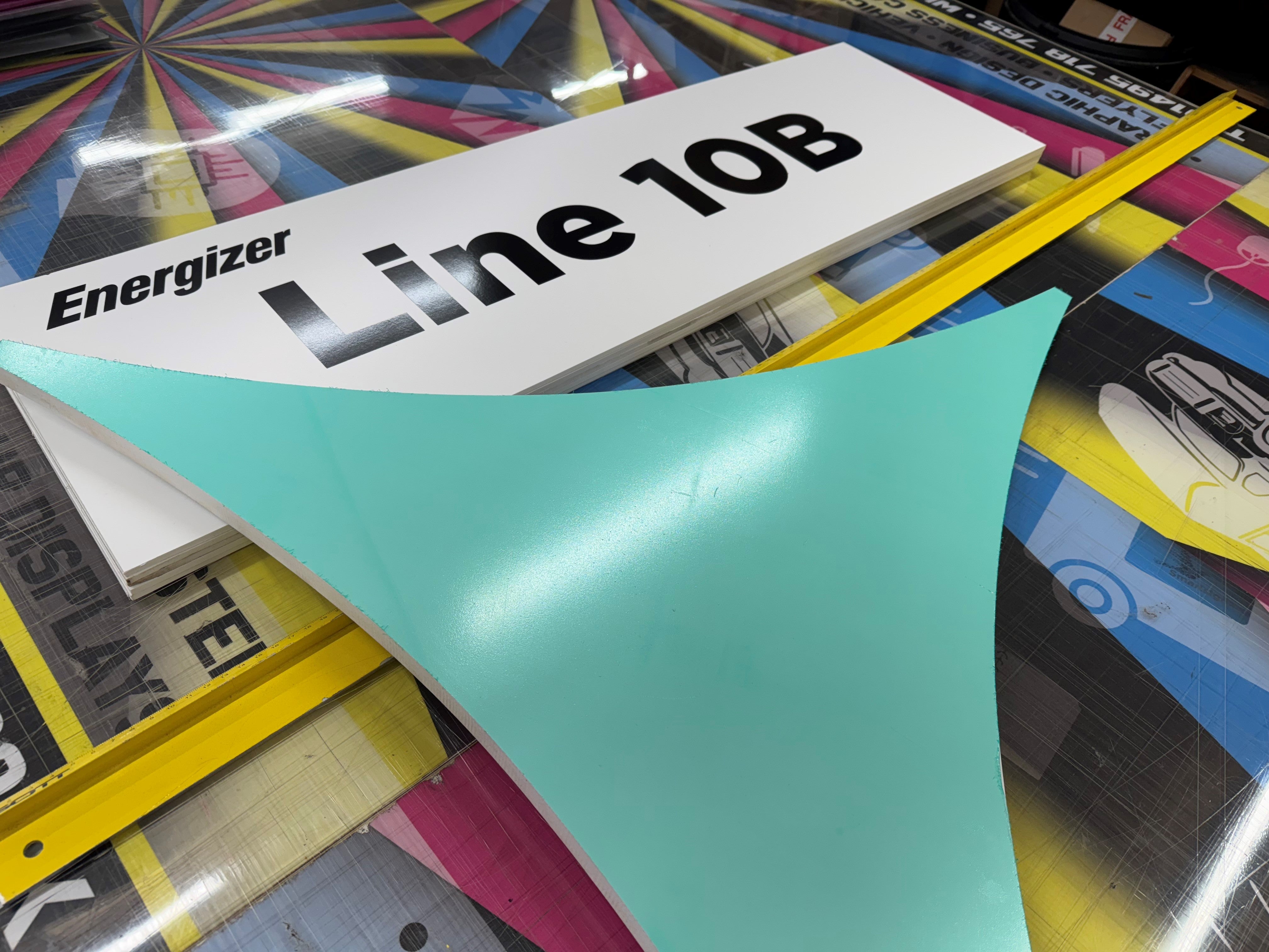 Bespoke Foamex Hanging Signs for Energizer – Smart Signz