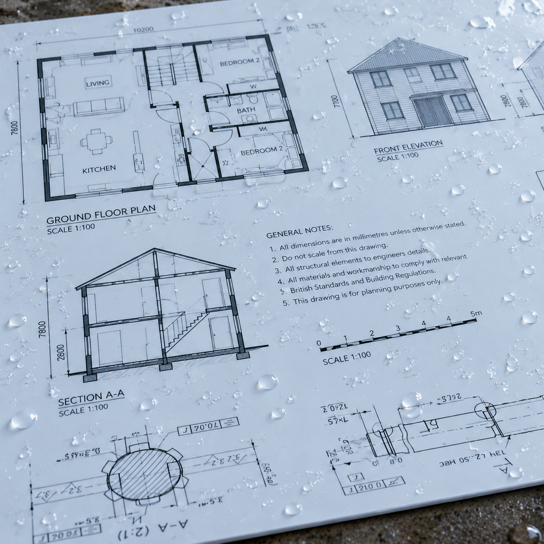 WATERPROOF ARCHITECT PLANS PRINTING