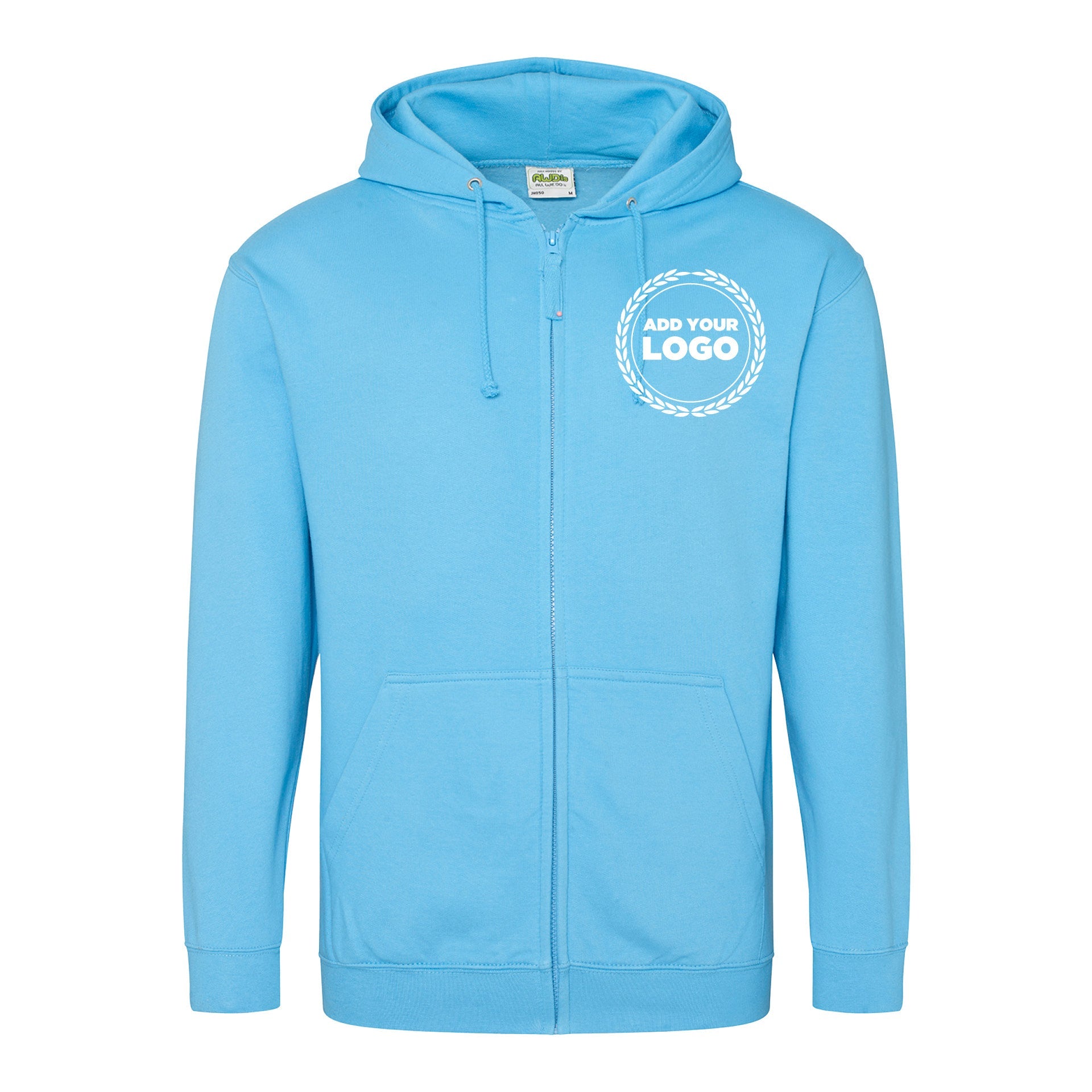 ZIPPED HOODIE - LARGER SIZES