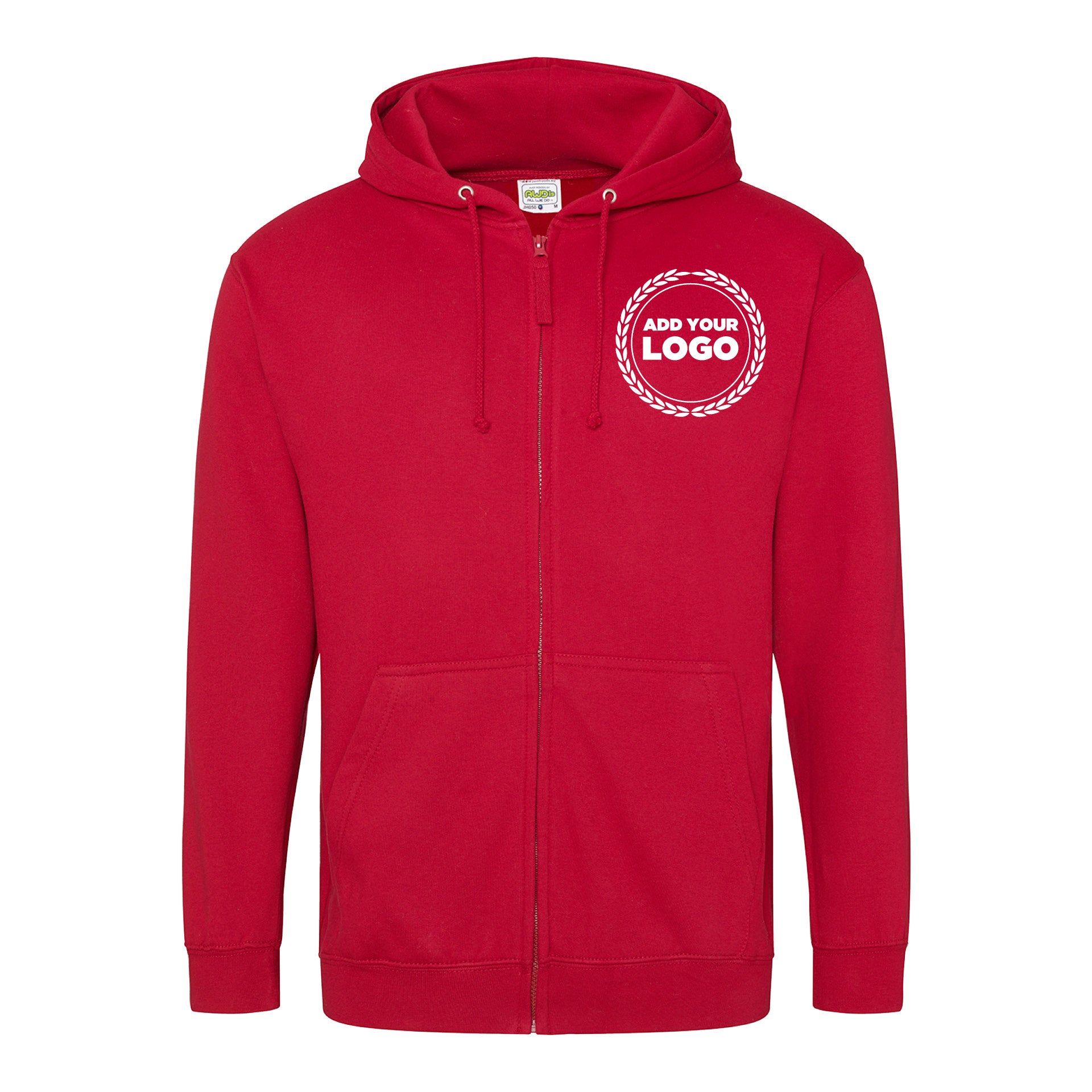 ZIPPED HOODIE - LARGER SIZES
